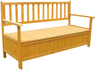 Sitzbank Truhenbank Auflagenbox Gartenbank Holz Gartenbox Box Gartentruhe NEU