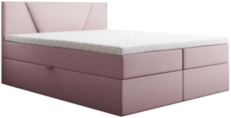 Best for Home Boxspringbett Jubilee Bonellfederkern inkl. Topper 7 cm – Luxus Doppelbett (140x200 160x200 180x200 200x200), Handwerksqualität, TOP Preis-Leistungs-Verhältnis