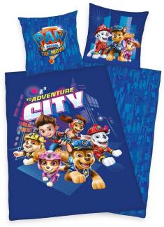 Herding Kinderbettwäsche Paw Patrol City Bettwäsche Set 2 tlg. 135 x 200 cm 80 x 80 cm