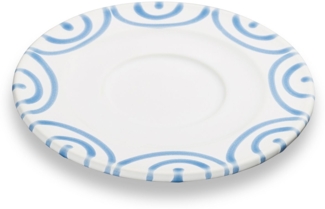 Gmundner Keramik Blaugeflammt, Unterteller Cappuccino (Ø14cm)
