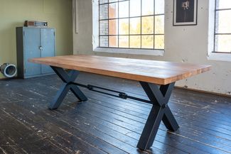 KAWOLA Esstisch PALO Akazie massiv Gerade Kante 280x100cm