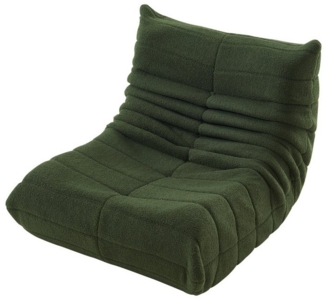 WISHDOR Sofa Loungesessel, Wohnzimmer Sofa, Einzelsofa Sitzsack, Teddyfleece+Schaumstoff mit hoher Dichte 1 Teile, Produkt als komprimierte Verpackung