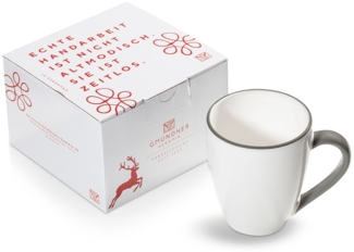 Gmundner Keramik Grauer Rand, Frühstücksbecher Max (0,3 L)