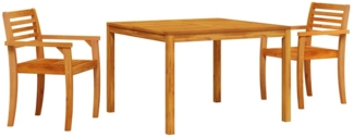 vidaXL Garten Essgruppe 3 pcs Braun Massivholz Akazie 3375671