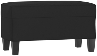 vidaXL Sitzbank Schwarz 70x35x41 cm Mikrofasergewebe 349448