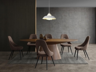 Vente-unique - Pendelleuchte aus Metall - D 34 x H 120 cm - Weiß - BRILIVIA