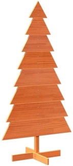 vidaXL Weihnachtsbaum zum Schmücken Wachsbraun 150cm Massivholz Kiefer 858194