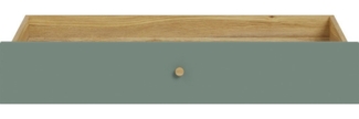 Unterbettkommode Schubladen mit Rollen WHENUA Mauvella Eiche / Salbei ca. 103 x 19 x 53 cm
