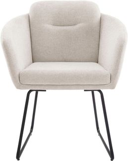 INOSIGN Esszimmerstuhl Sphere (Set, 2 St), hochwertiger Strukturstoffbezug, Metallgestell, Sitzhöhe 49 cm