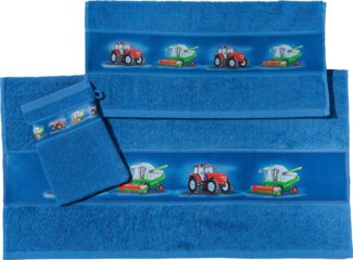Erwin Müller Handtücher Kinder-Frottier-Set 3-tlg, (3-St), Walk-Frottier Uni