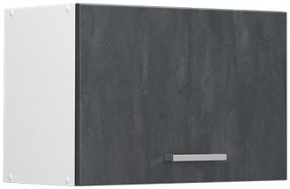 Vicco Hängeschrank R-Line Schwarz Beton Weiß 60 cm flach