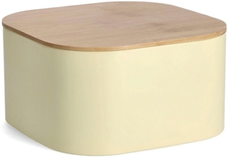Zeller Present Brotkasten, Stahl, (1-tlg), mit Bambusdeckel