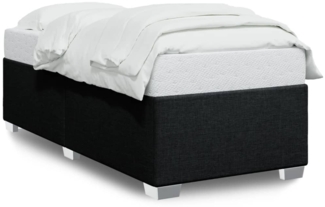 vidaXL Bettgestell ohne Matratze Schwarz 80x200 cm Stoff 3284431