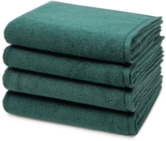 Ross Sensual Skin 4 tlg. Frottier-Set - 4 X Handtuch (50 X 100cm) - 500 g/m2 - Moosgrün