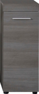 welltime Stauraumschrank Royan Badkommode mit 2 Fächern in Rauchsilber - Maße (B/T/H) 30/30/76 cm