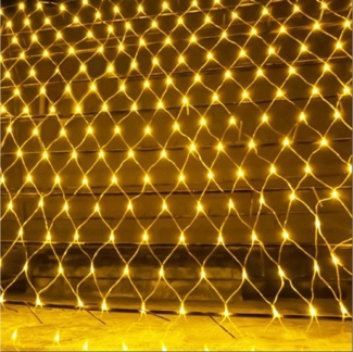 MUPOO Lichterkette LED-Lichtnetz 96/144/200/320/880LEDs LED-Lichterkette 8Modi 220V, LED-Lichtervorhang 1.5X1.5/2X2/3X2/6x4M LED-Netzlicht Wasser