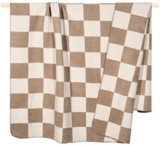 pad Decke Chess Karomuster Sand Taupe (150x200 cm) 11809-X161-1520