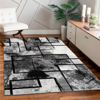 Paco Home Teppich Mondial 101, rechteckig, Höhe: 13 mm, Kurzflor, modernes abstraktes Design