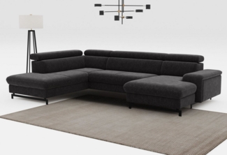 COTTA Wohnlandschaft Emma U-Form, mit Kopfteilverstellung, wahlweise mit Bettfunktion & Bettkasten