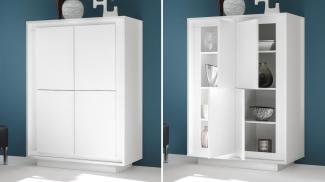 Highboard 'SKY', weiß matt inklusive Softclose