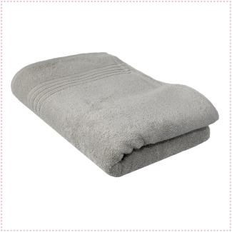 GLAESERhomestyle Badehandtuch | 100% Baumwoll Badetücher 3er Set | Hochsaugfähige Frottierhandtücher | Angenehm weich und Flauschiges Handtuchset | 100 x 150 cm (Silver coolgray)