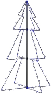 vidaXL Weihnachtsbaum in Kegelform 160 LEDs Indoor & Outdoor 78x120 cm 328567