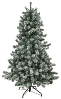 Künstlicher Weihnachtsbaum PVC FROST m/sne Klasse B+ 180x118 cm mit LED NORDIC WINTER (780-162)