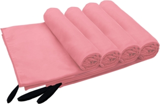 my home Handtücher Xavi, 4 Teile, ideal als Sporthandtuch, Reisehandtuch, Microfaser (Set, 4-St), als Serie und Set, sehr leicht, kompakt, schnelltrocknend, Mikrofaser