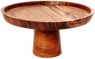 Das Teak Root Kuchenplateau - M - Natürlich - 24x24x11cm