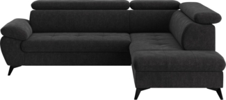 COTTA Ecksofa Hudson L-Form, mit Kopfteilverstellung, wahlweise mit Bettfunktion & Bettkasten