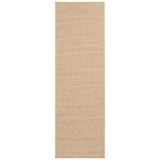 Flachgewebe Läufer Nature Naturbeige in Sisaloptik - 80x250x0,5cm