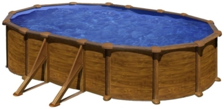 Gre Ovalpool Stahlwandpool oval High Line 610 x 375 x 132 cm, Stahl, verzinkte Stahlwand