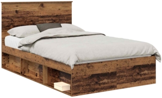 vidaXL Bettrahmen Altholz 135 x 190 cm Massives Kiefernholz 3409370