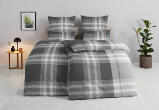 TOM TAILOR HOME Bettwäsche Nick in Gr. 135x200 oder 155x220 cm, Renforcé, 3 teilig, Biber kuschelig warm im Winter, mit GRATIS-Zugabe: Gästehandtuch