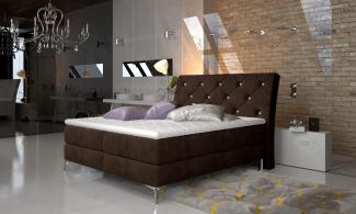 Adel 180X200, Boxspring Bett, Braun