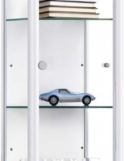 K-Möbel ESG Glasböden 4-er Set - Erweiterungsset für Glasvitrine