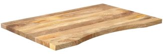 vidaXL Schreibtischplatte mit Aussparung 80x50x2,5 cm Massivholz Mango 370192