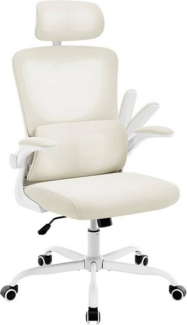 Woltu Bürostuhl (1 St), ergonomisch,Schaukelfunktion, Netzstoff, umkehrbare Armlehnen