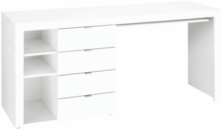 borchardt Möbel Schreibtisch Dolly, mit 3 Fächern und 4 Schubkästen