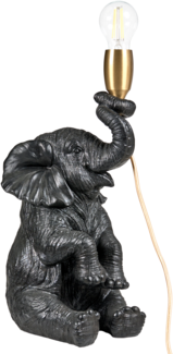 Tischlampe Elefant FORTUNA Schwarz