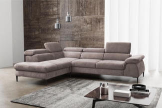 Ecksofa mit Schlaffunktion SEPINA von PASCAL MORABITO - Stoff - Taupe - Ecke links