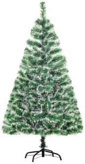 HOMCOM Künstlicher Weihnachtsbaum Christbaum, Tannen, 75 x 150 cm (BxH), grün