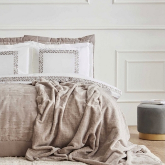 Karaca Bettwäsche Karaca Home Bride Coll Bianca 10-teiliges Hochzeitsset Stein