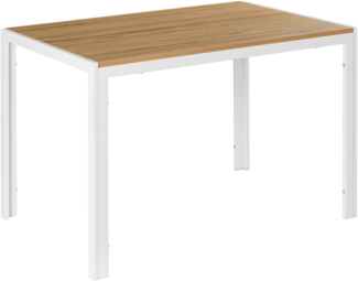 Esstisch MANN Braun Weiß 120 cm 70 cm
