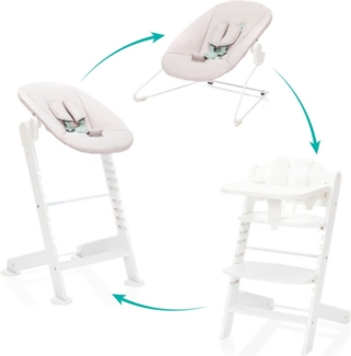 Fillikid Hochstuhl Pia Swing (Set, 3 St), inkl. Neugeborgenenaufsatz und Wippe