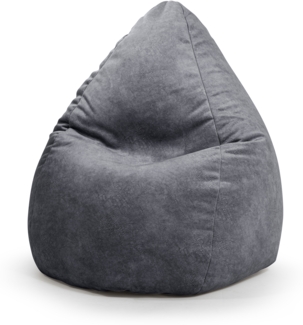 Sitzsack 70x110 cm Mittelgrau