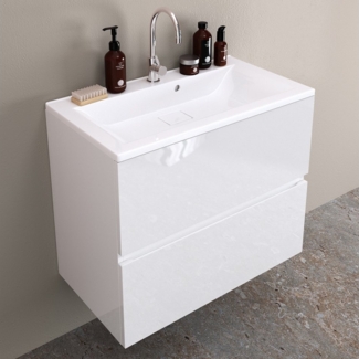 Möbelhandel Klipenstein Waschbeckenunterschrank 65/80/100 cm, mit Waschtisch, fertigmontiert 65 cm, 80 cm, 100 cm Breite