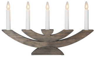 Fensterleuchter ''Navida'', 5-flammig, Holz,Farbe: braun, 42x24cm, 3W, 230V