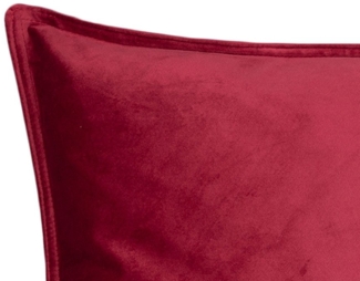 beties Kissenbezug Samt&Sonders, (1 Stück), längliche Samt Kissenhülle ca. 30x70 cm karmin-rot