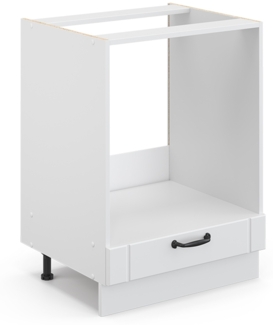 Herdumbauschrank Fame-Line Weiß Landhaus 60 cm ohne Arbeitsplatte Vicco